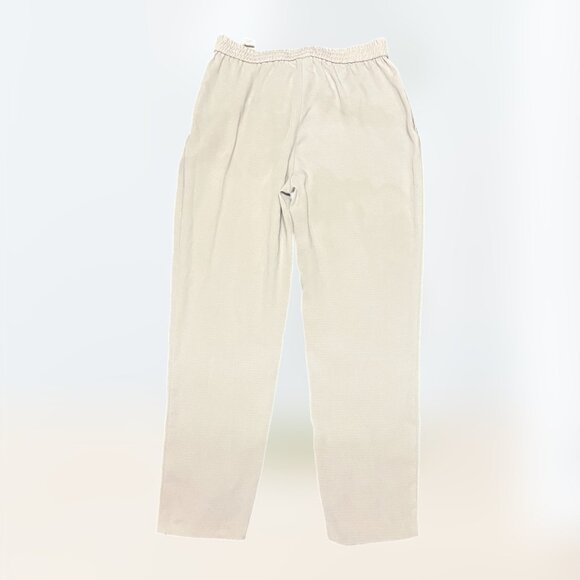 Minimalist Zara Sheer Creme Pants Women's Size M - Picture 2 of 3